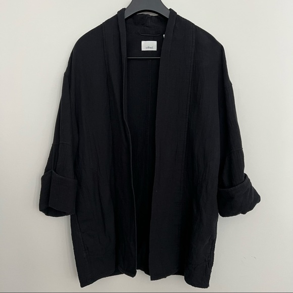ARITZIA Wilfred Black Lenglen Kimono Jacket - Picture 4 of 6